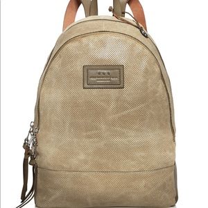 John Varvatos Star USA Perf. Waxed Suede Backpack
